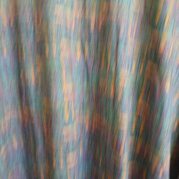 LuLaRoe M Green Purple Orange Geometric High Low Simply Comfortable Tunic Top - Picture 5 of 16